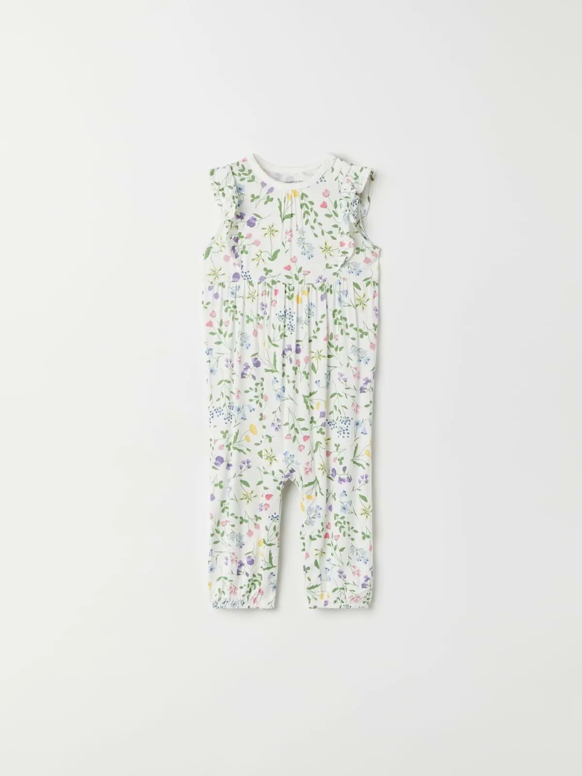 Kortermet playsuit med volang