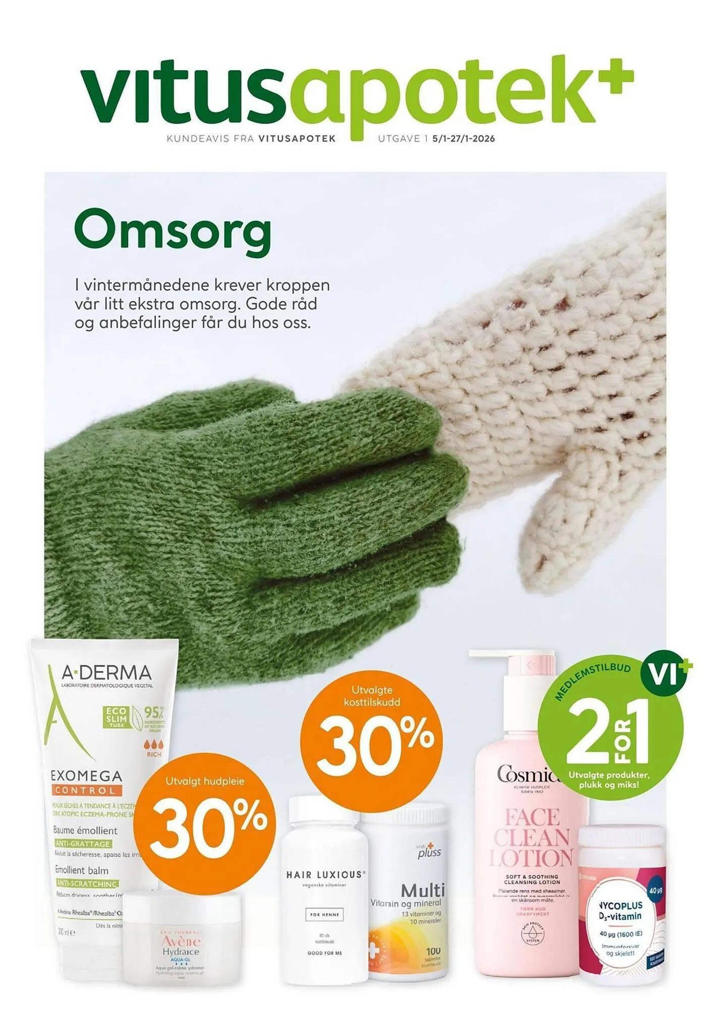 Vitusapotek kundeavis fra 5. januar til 27. januar 2026 - kundeavisside 1