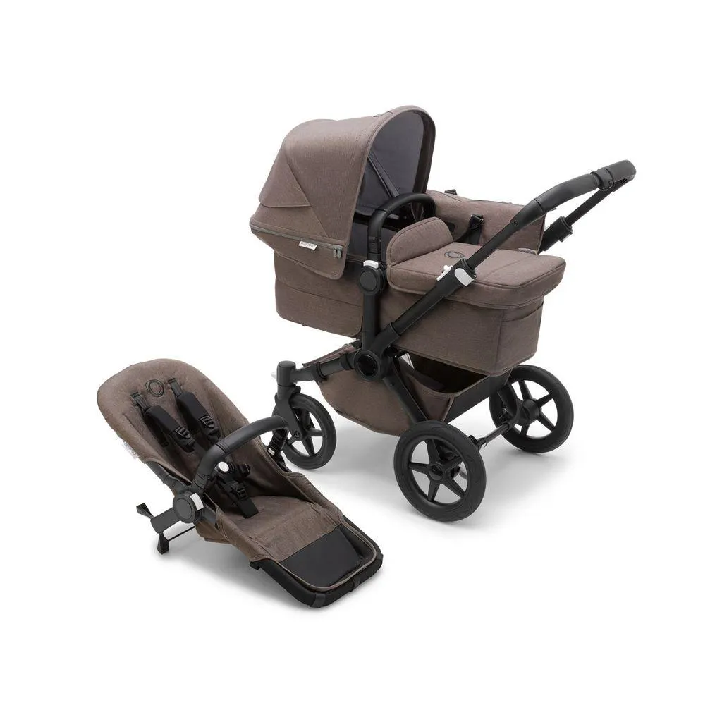 Donkey 5 Mineral Mono Komplett Barnevogn Black/Taupe
