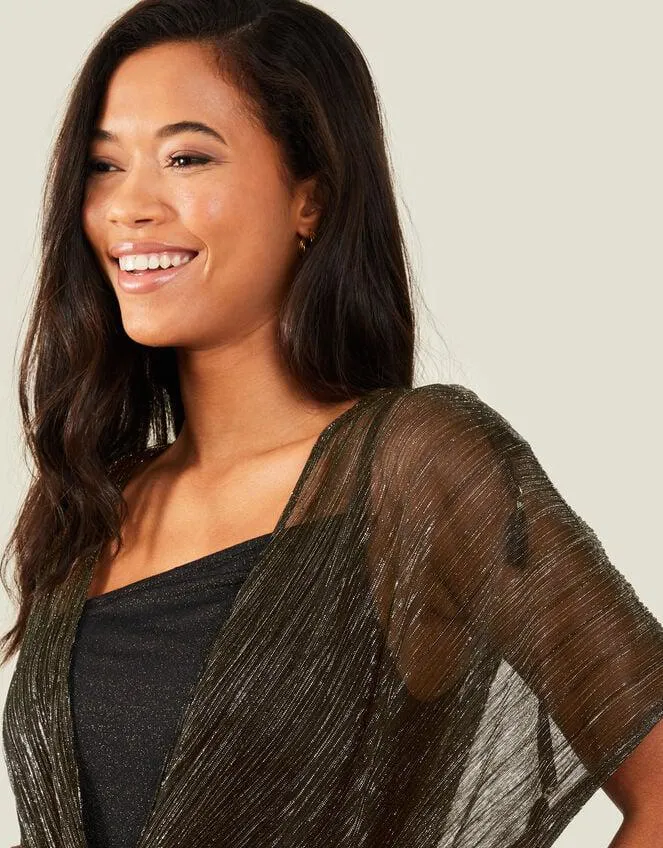 Shimmer Kaftan Black