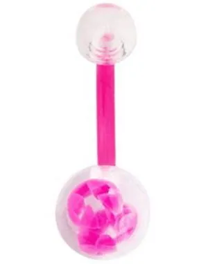 Cross Rosa Navlepiercing