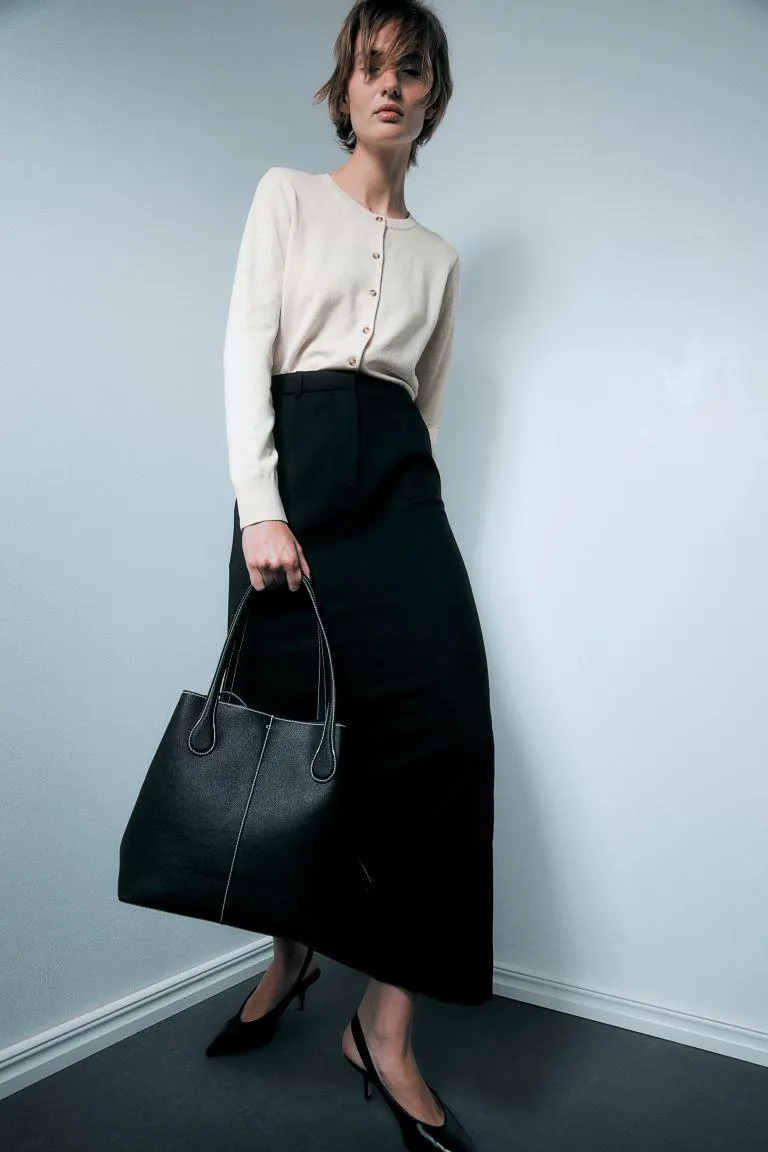 Finstrikket cardigan