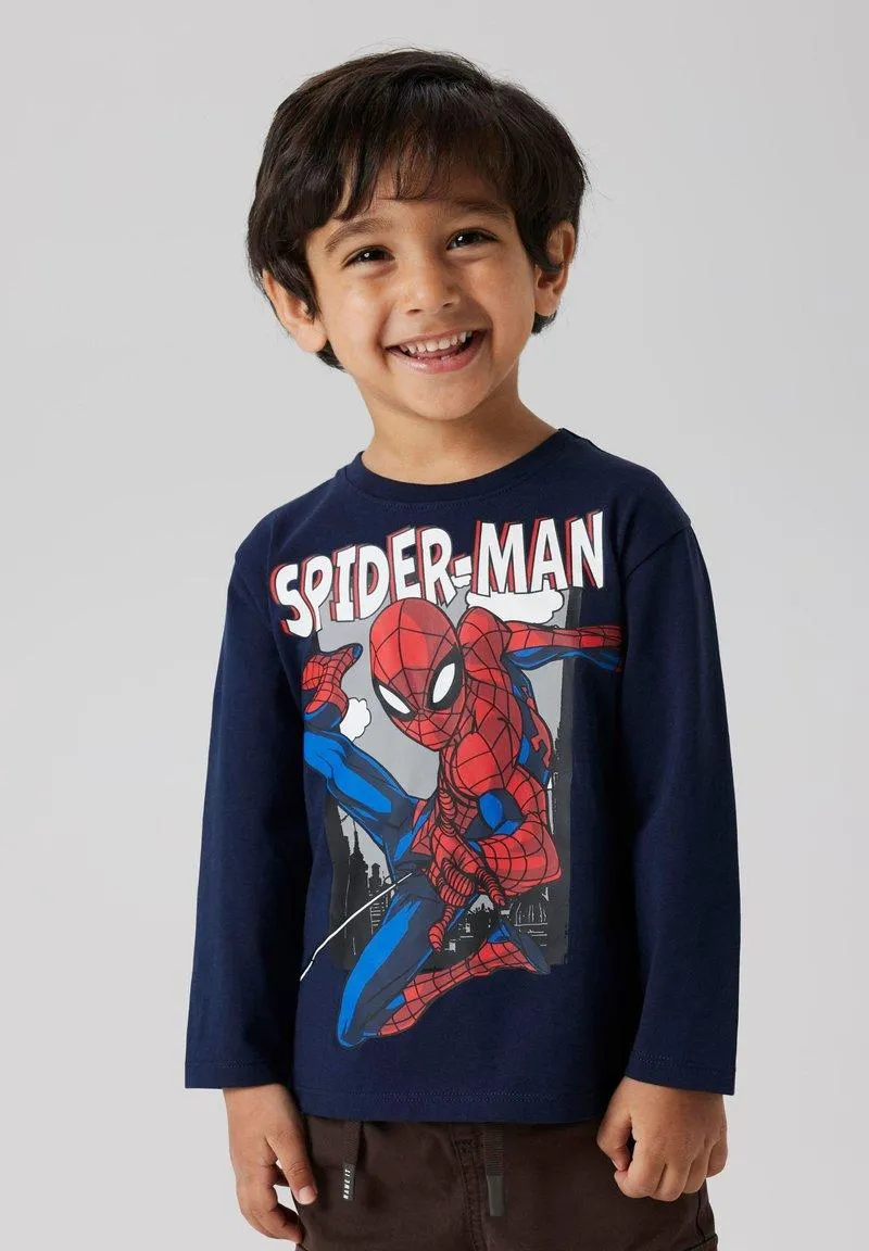 NMMJUICE SPIDER - Topper langermet - navy blazer