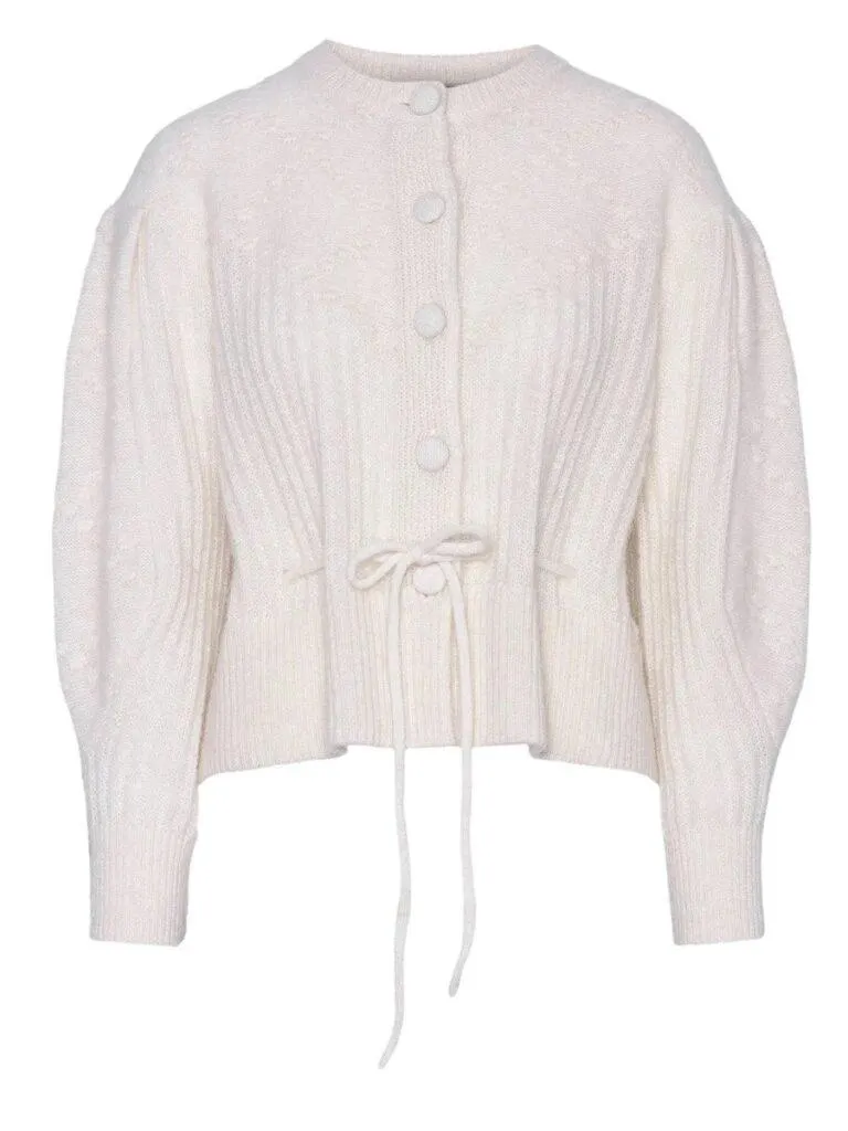 Elma Mohair Cardigan – Hvit