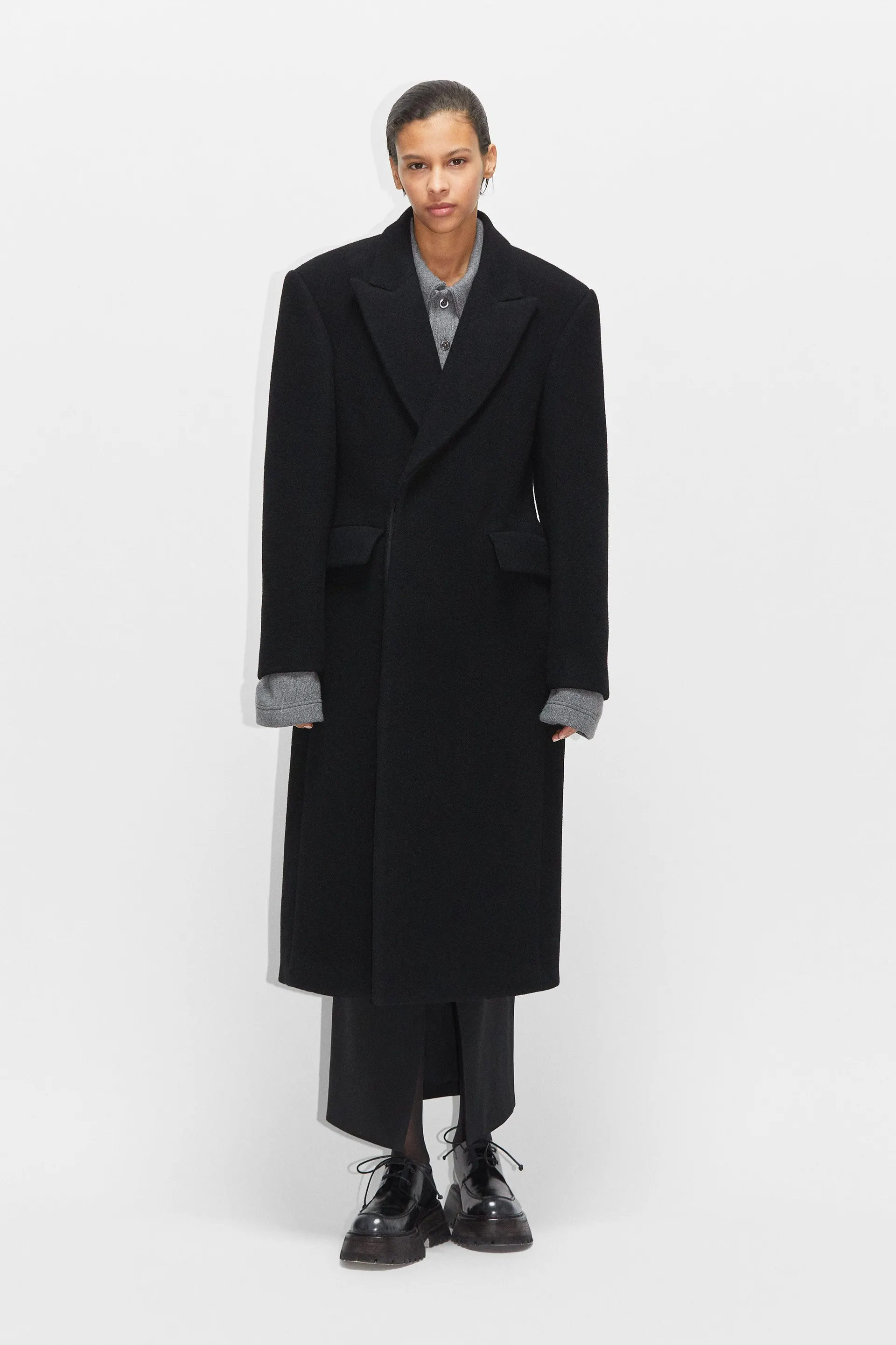 Double Breasted Wool Coat