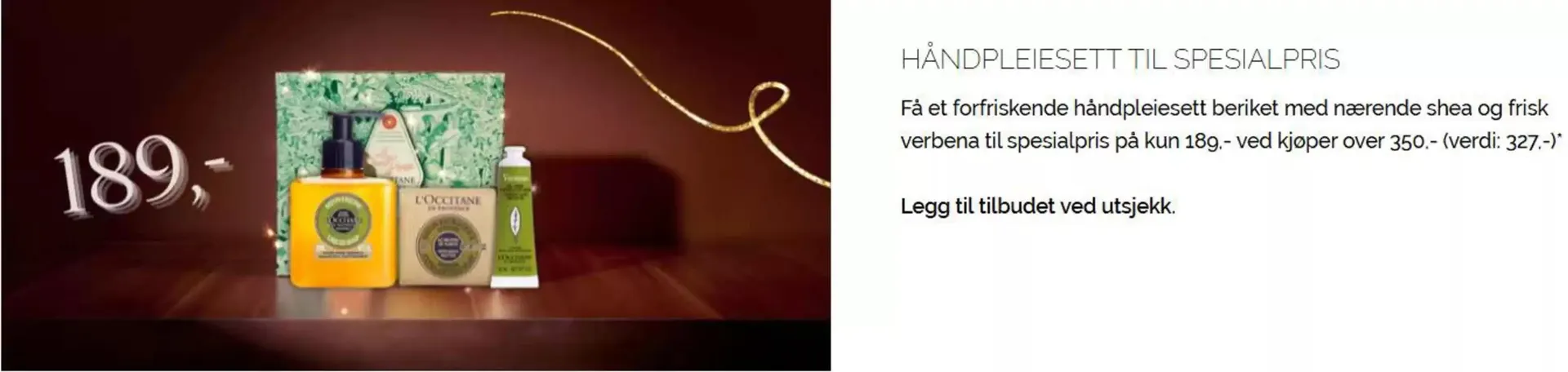 Håndpleiesett til spesialpris fra 5. november til 24. desember 2024 - kundeavisside 1