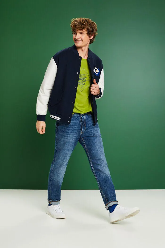 Camiseta de algodón con logotipo estampado