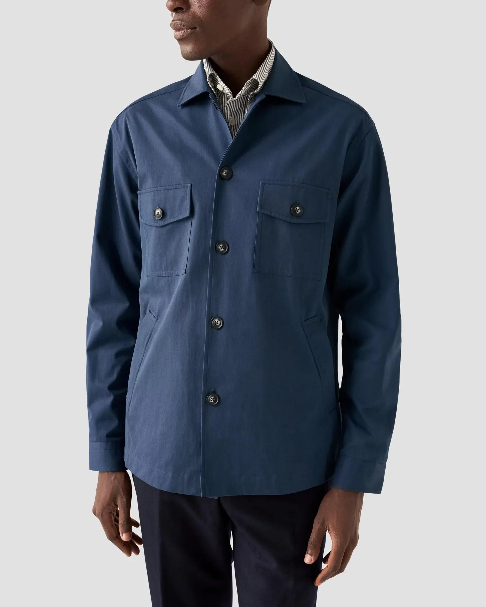 Navy Heavy Twill Overshirt