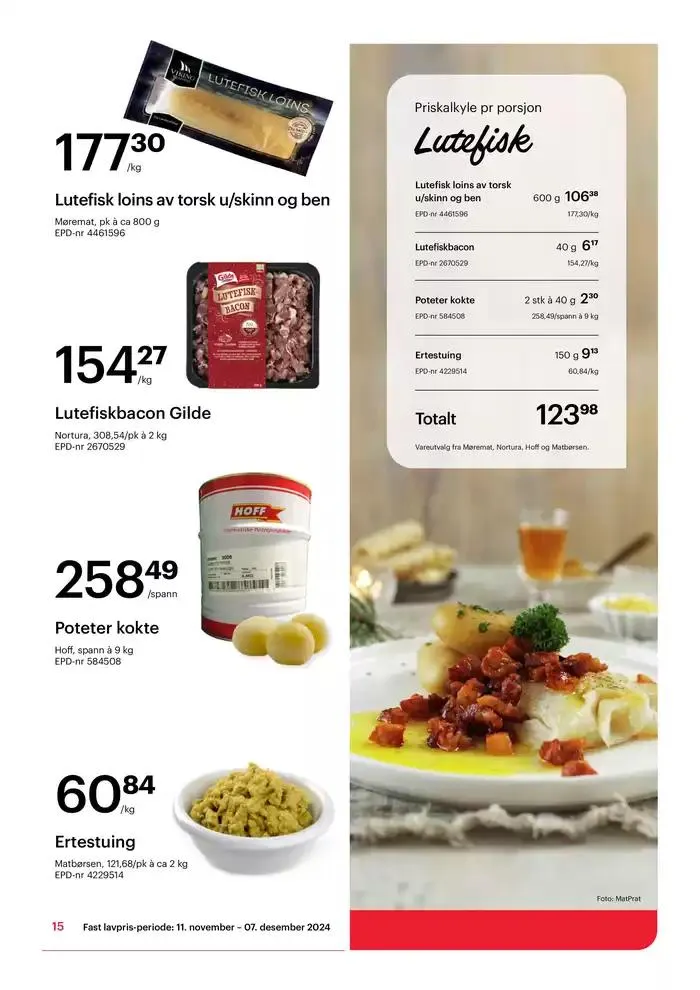 Alt du trenger, alltid billig. fra 18. november til 7. desember 2024 - kundeavisside 15