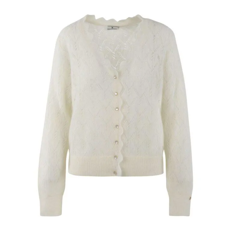 Lykke Cardigan – Hvit