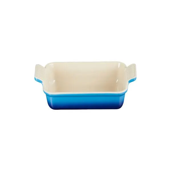 Heritage rektangulært fat, azure blue