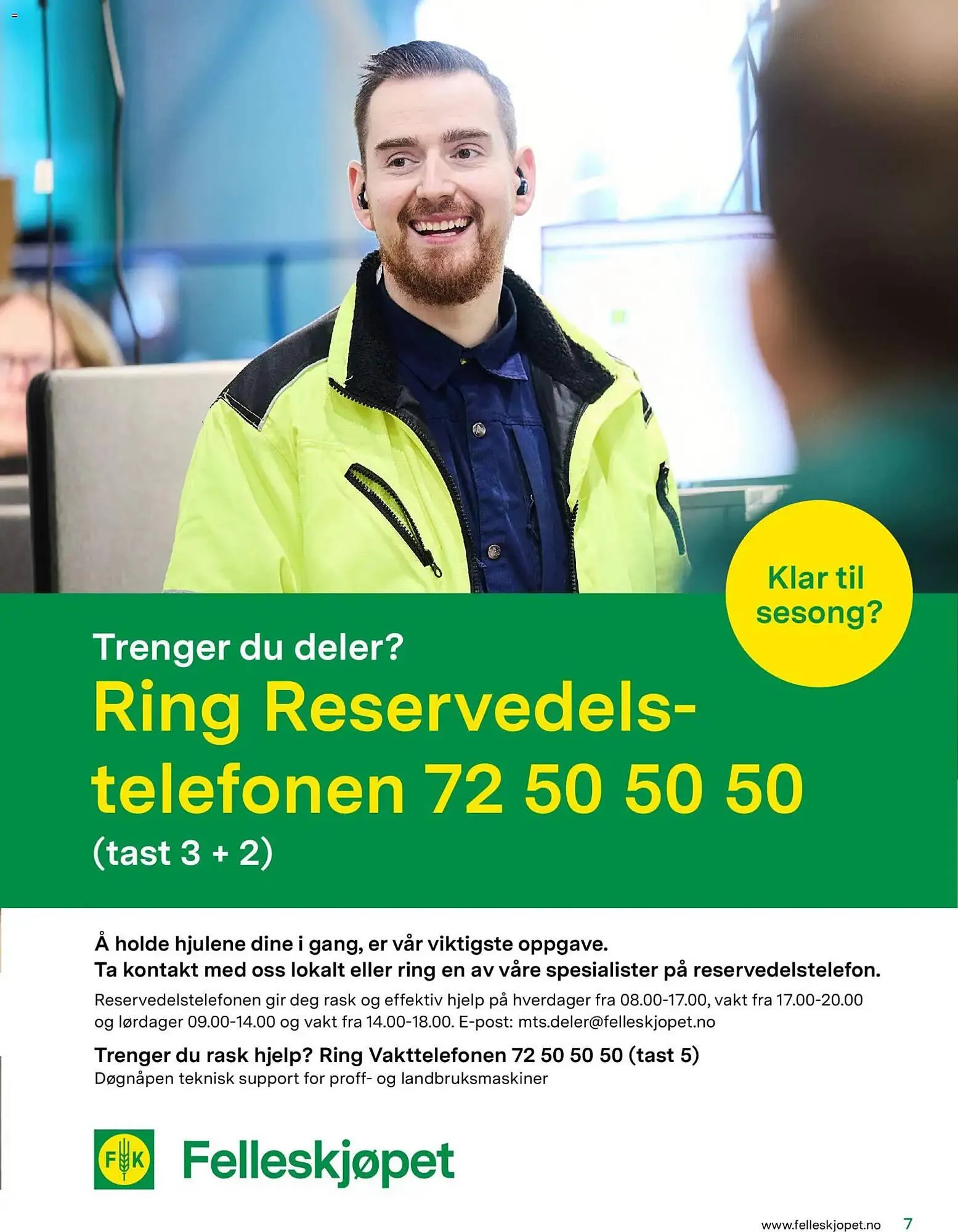 Felleskjøpet kundeavis fra 15. april til 3. januar 2027 - kundeavisside 7