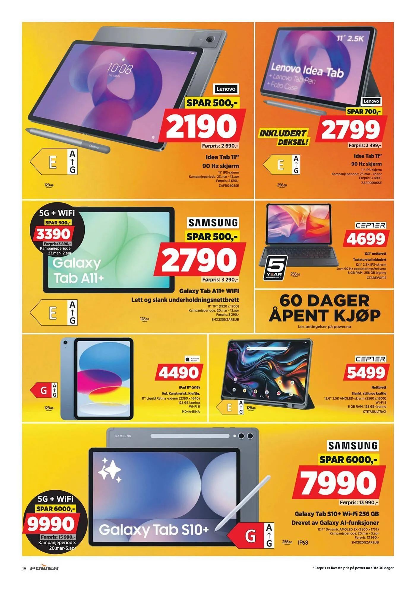 POWER kundeavis fra 30. mars til 7. april 2026 - kundeavisside 18