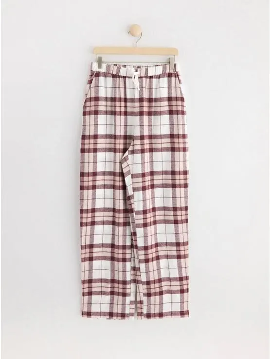 Pyjamasbukser i flanell