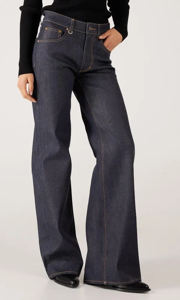Eva Wide Mørk Blå Jeans