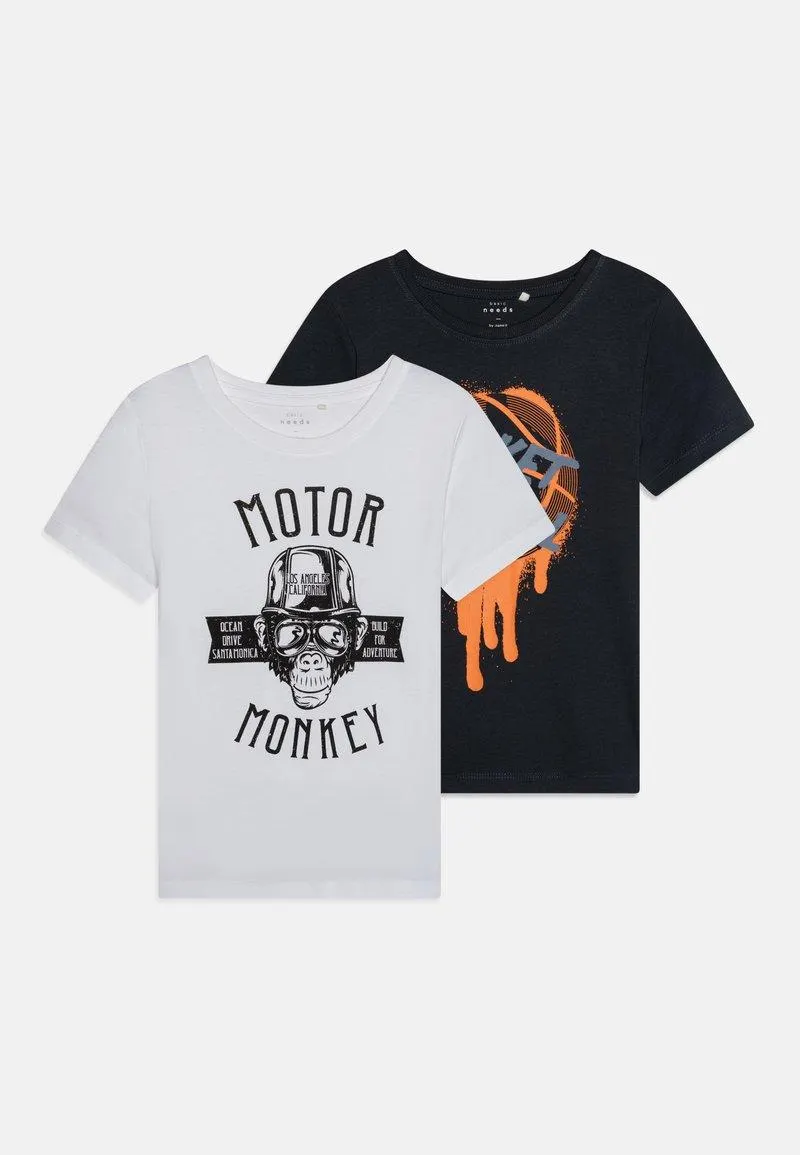 NKMVICTOR 2 PACK - T-shirts med print