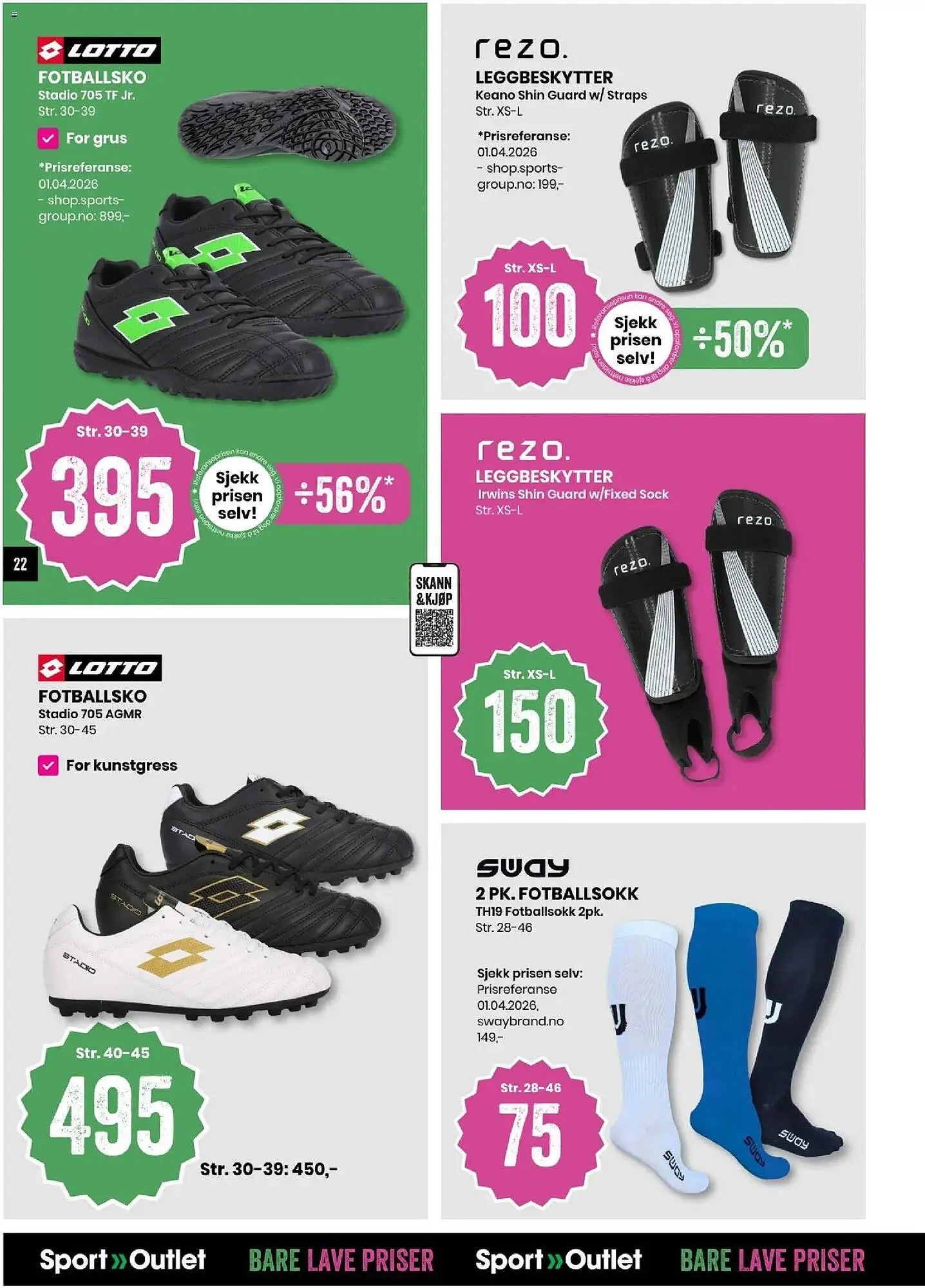 Sport Outlet kundeavis fra 21. april til 26. april 2026 - kundeavisside 22