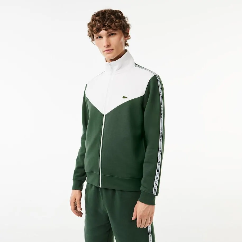 Men’s Lacoste Classic Fit Colourblock Zipped Jogger Sweatshirt