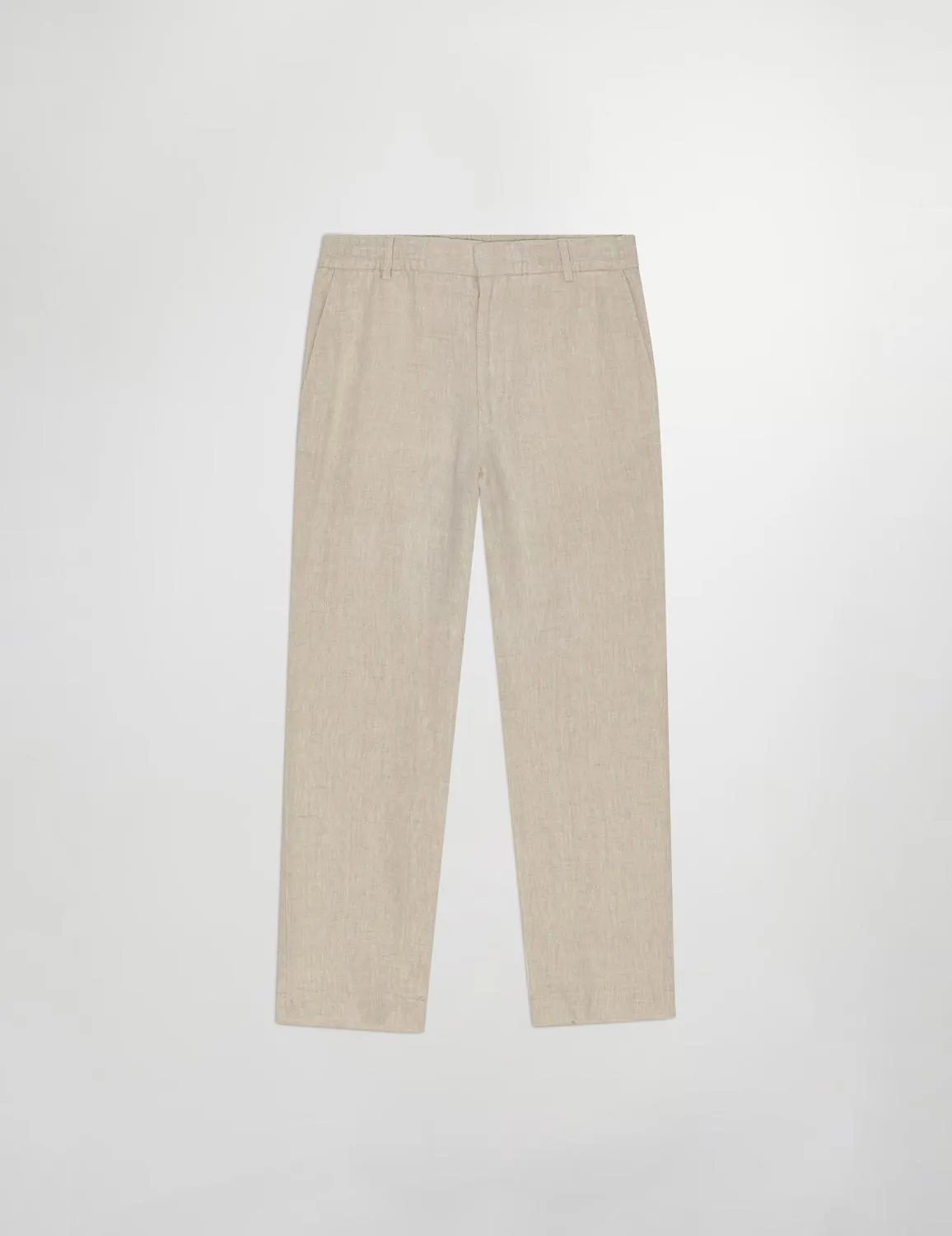 Billie 1454 Tapered Leg Linen Trouser Oat