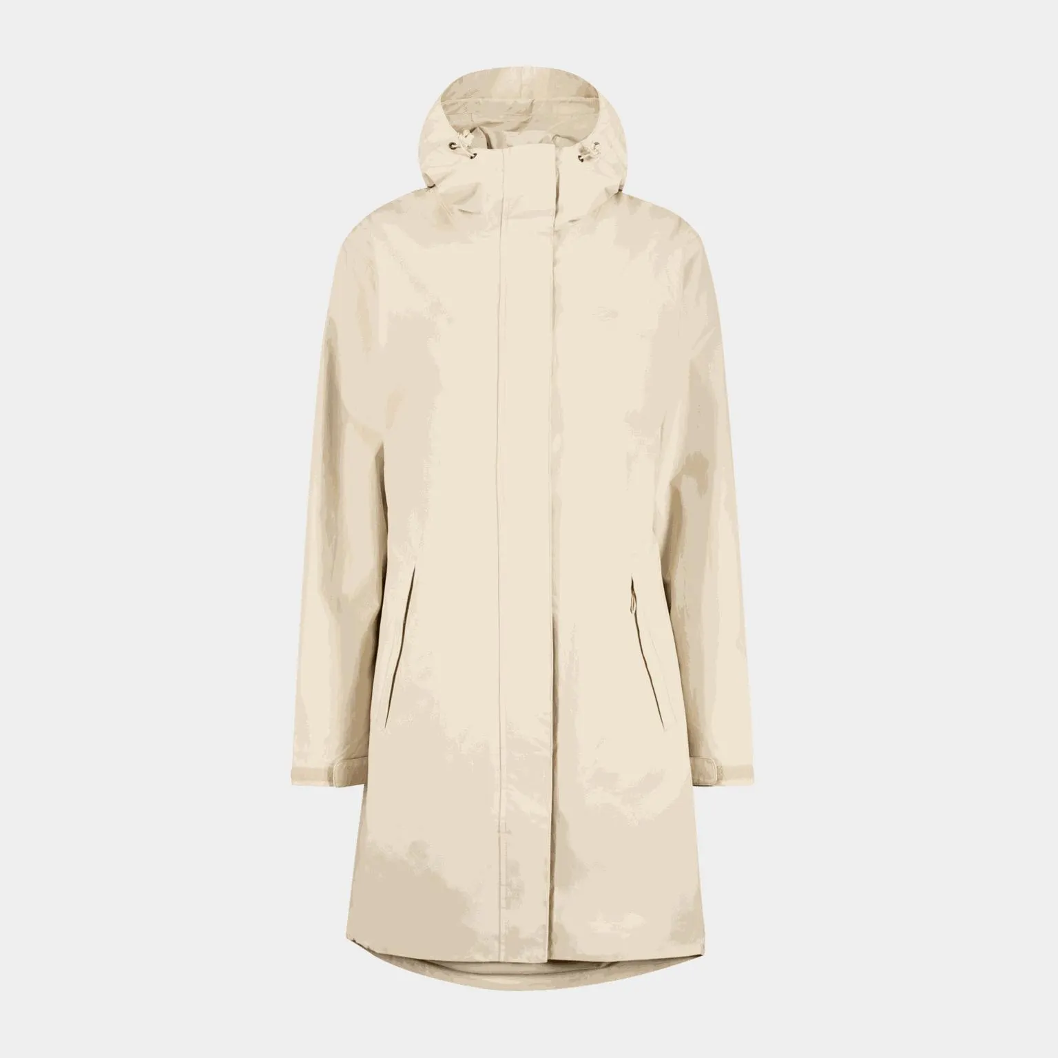 Oslo Recycled Parka, naisten sadetakki - Ruskea