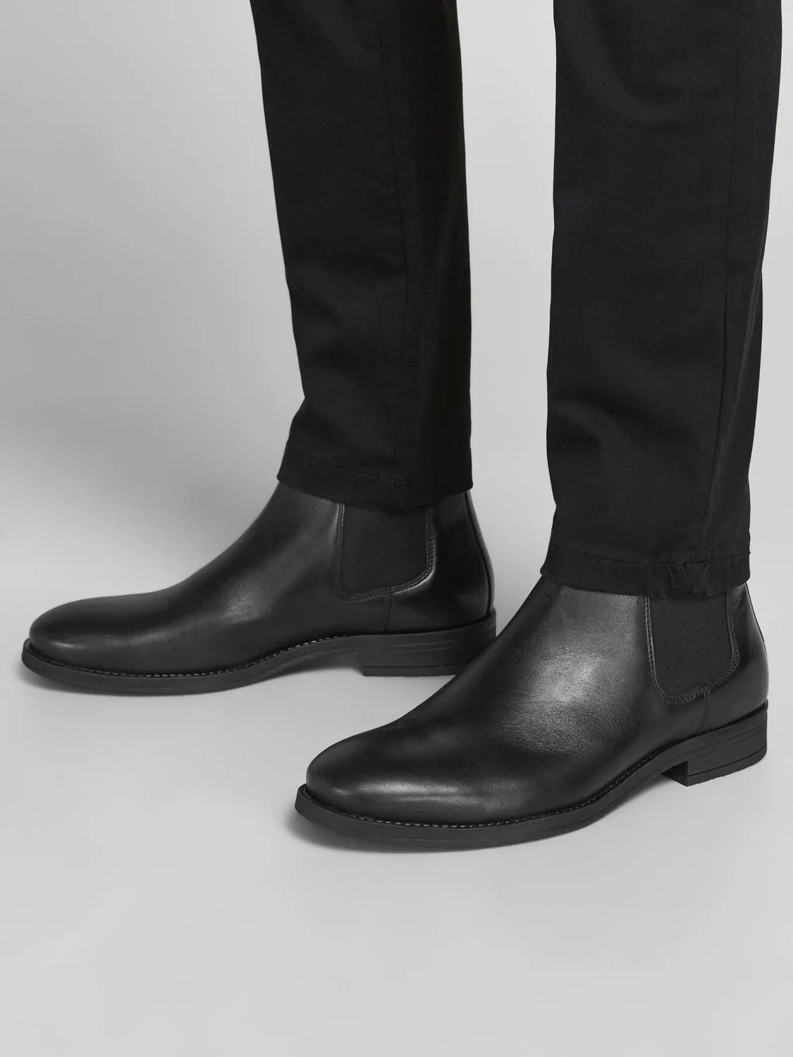 Lær Chelsea-boots