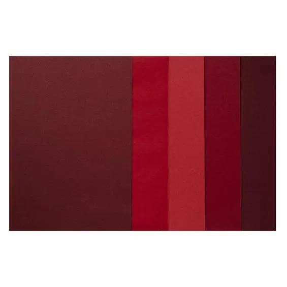 A4-ark i røde nyanser - 5 stk.