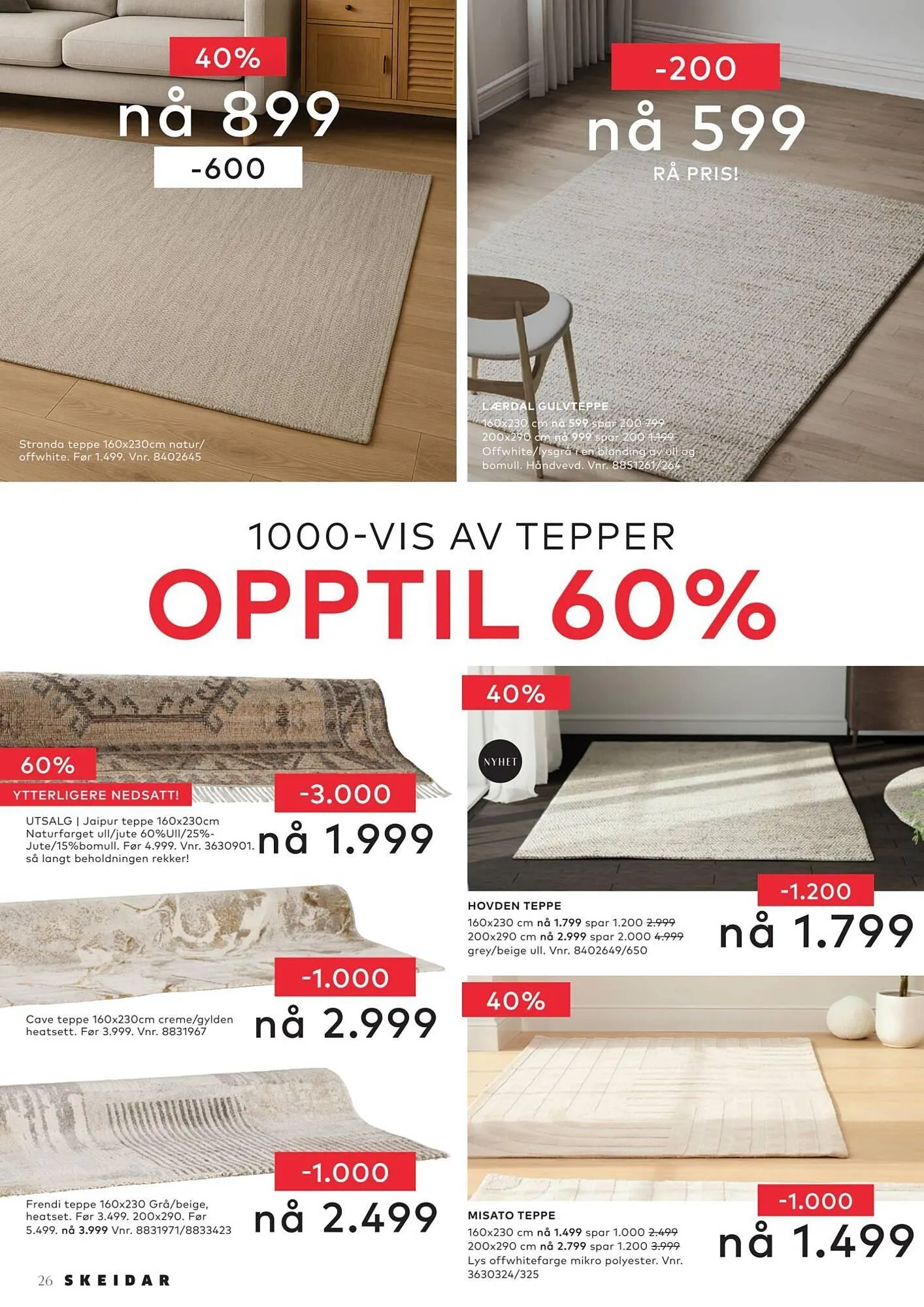 Skeidar kundeavis fra 5. januar til 12. januar 2026 - kundeavisside 26