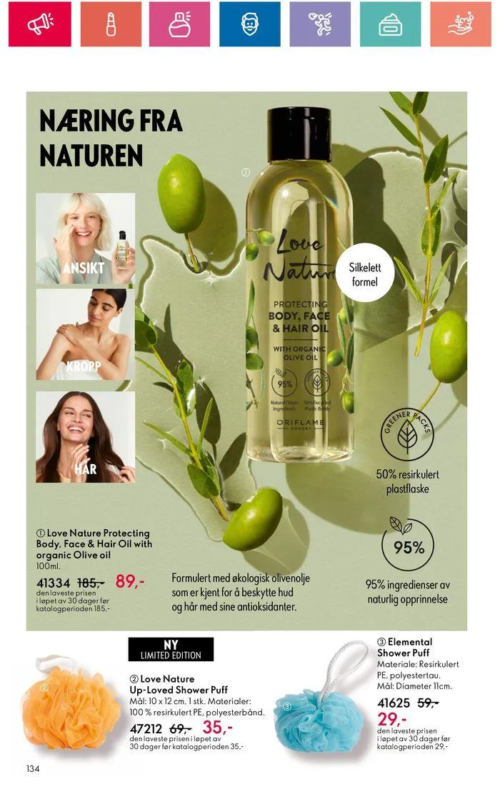 ORIFLAME Kundeavis fra 20. juni til 4. juli 2024 - kundeavisside 134