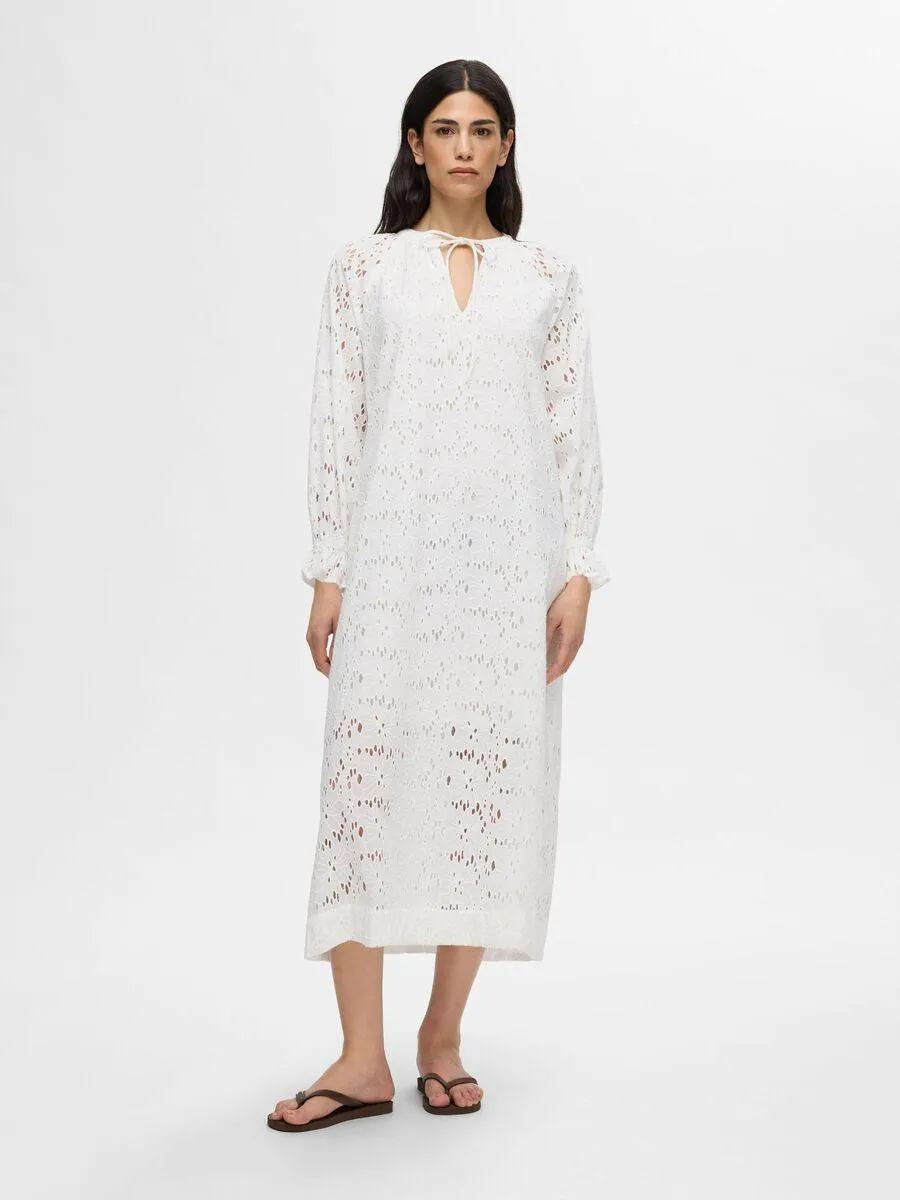 BRODERIE ANGLAISE MIDIKJOLE