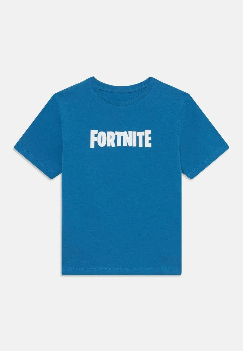 NKMJUNIOR FORTNITE - T-shirts med print - vallarta blue
