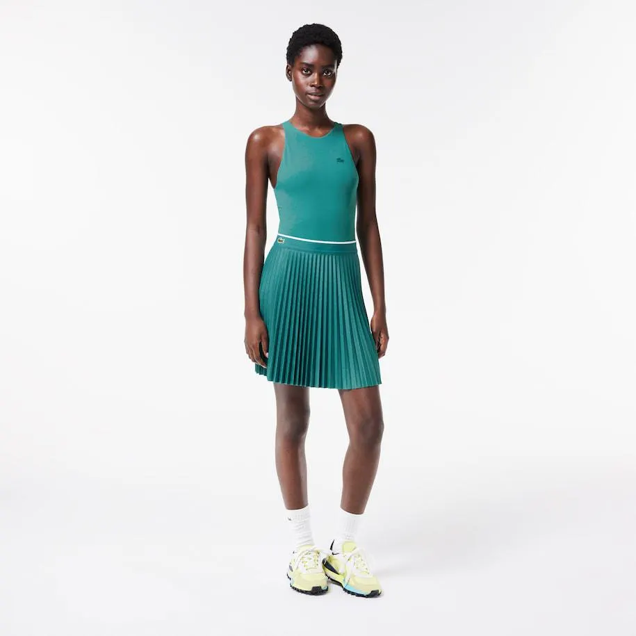 Short Pleated Elastic Waist Skirt