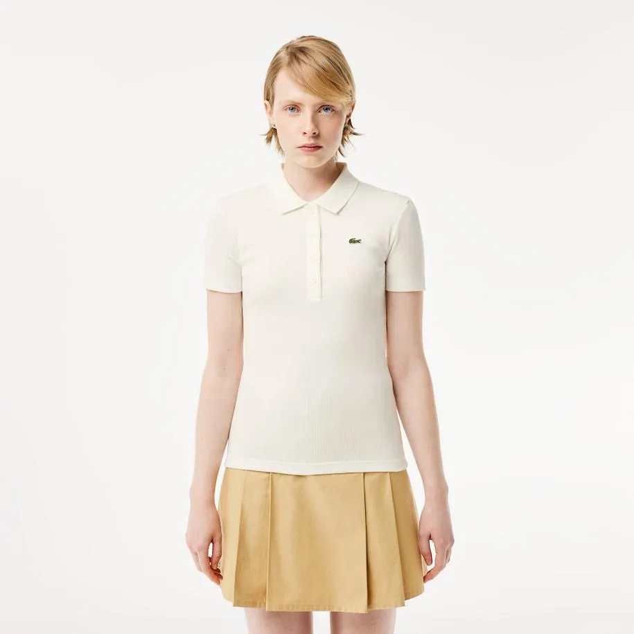 L.12.D Slim Fit Ribbed Cotton Polo Shirt