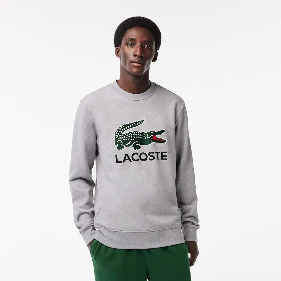 Crocodile Print Crew Neck Sweatshirt