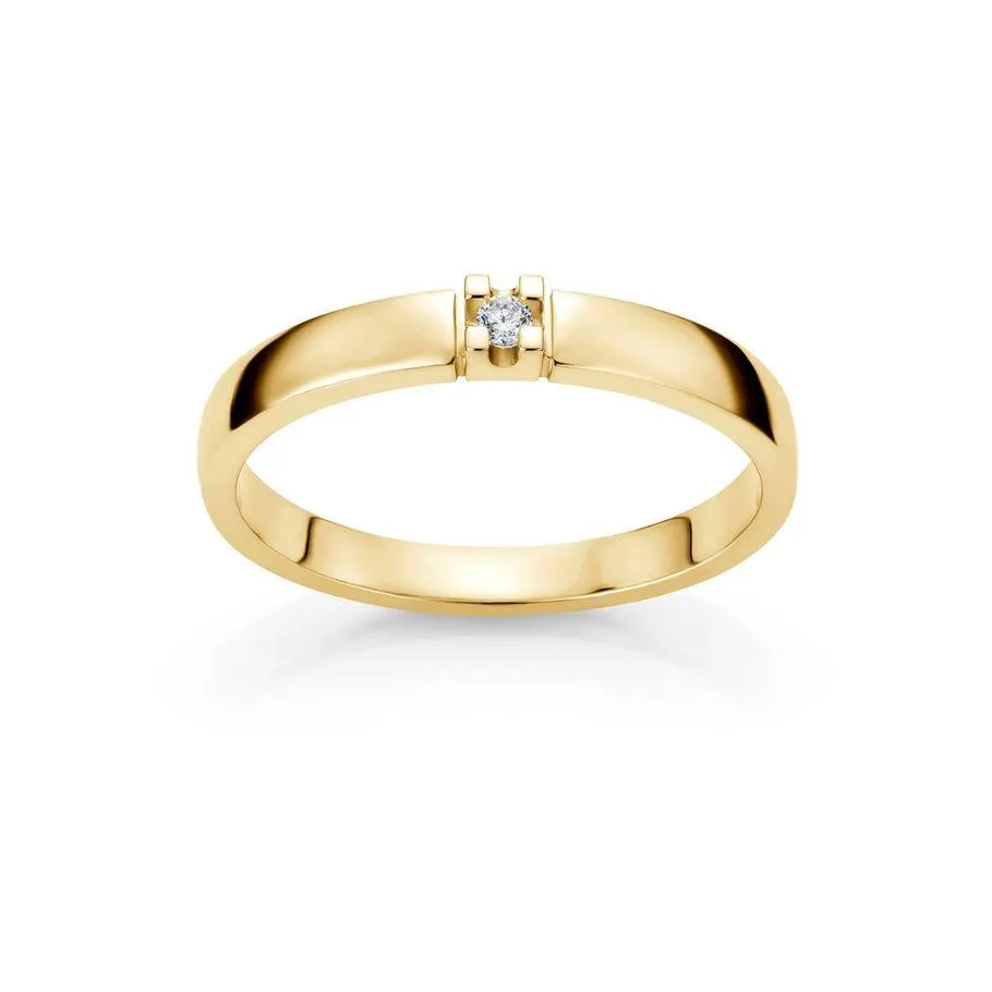 Alliansering 585 Gult Gull 0,10 ct