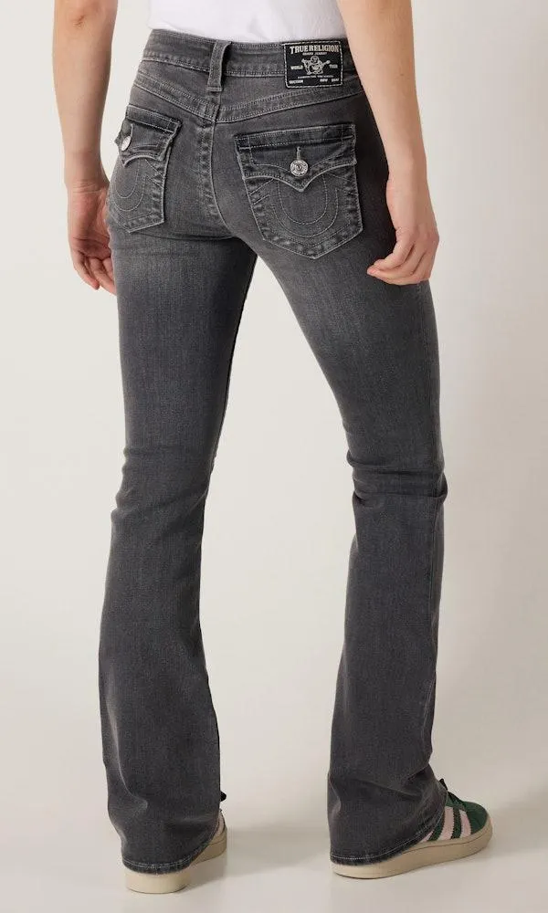 Becca Mid Rise Boot Flap Svart Jeans