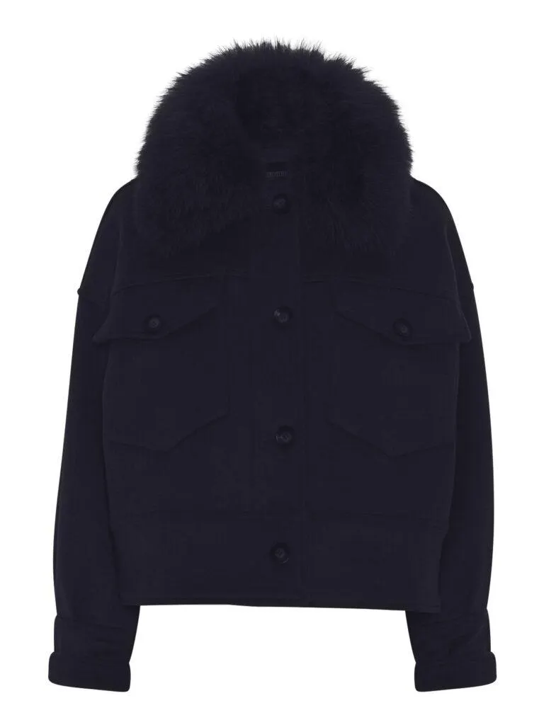 Charlie Jacket Wool – Marine