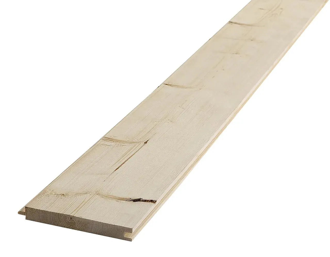 Underpanel ubehandlet gran/furu 15x120 mm