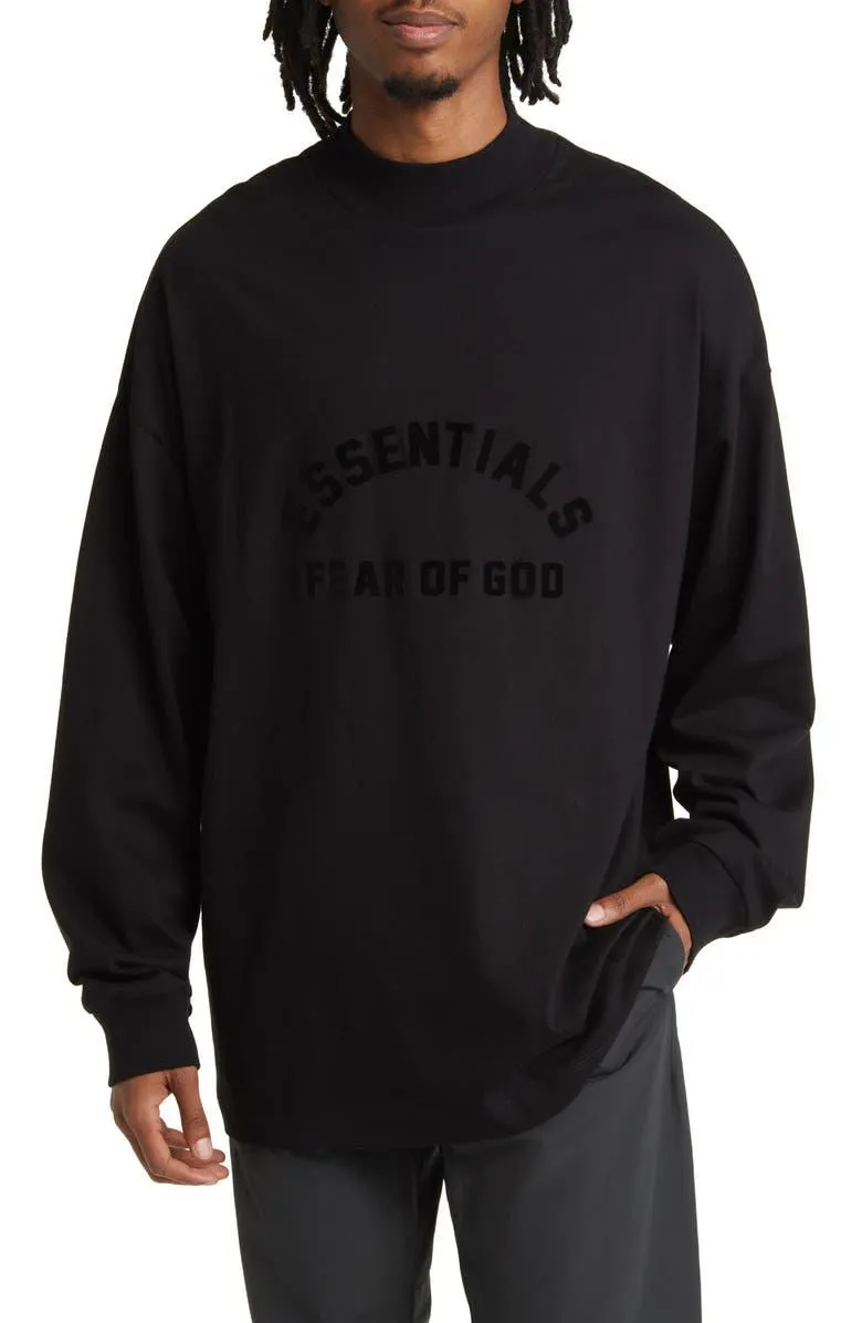 Long Sleeve Cotton Blend Graphic T-Shirt