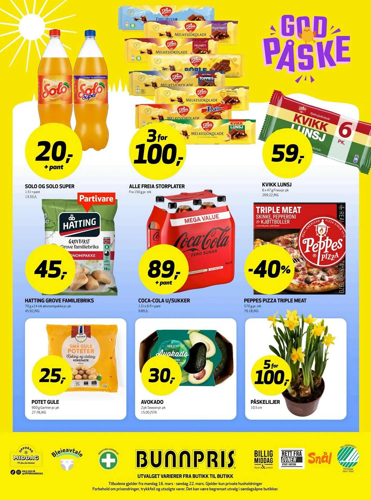 Bunnpris fra 16. mars til 22. mars 2026 - kundeavisside 28