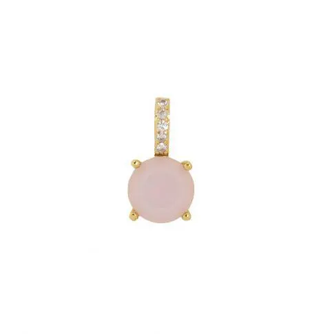 Charm round Matt pink
