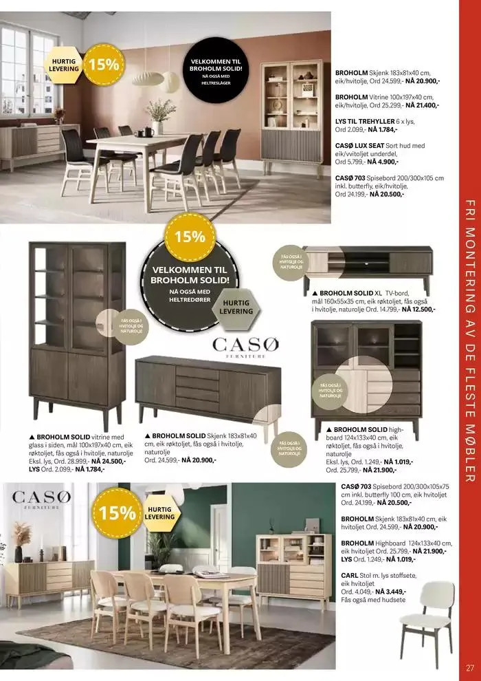 Gratis frakt og montering fra 28. februar til 14. mars 2025 - kundeavisside 27