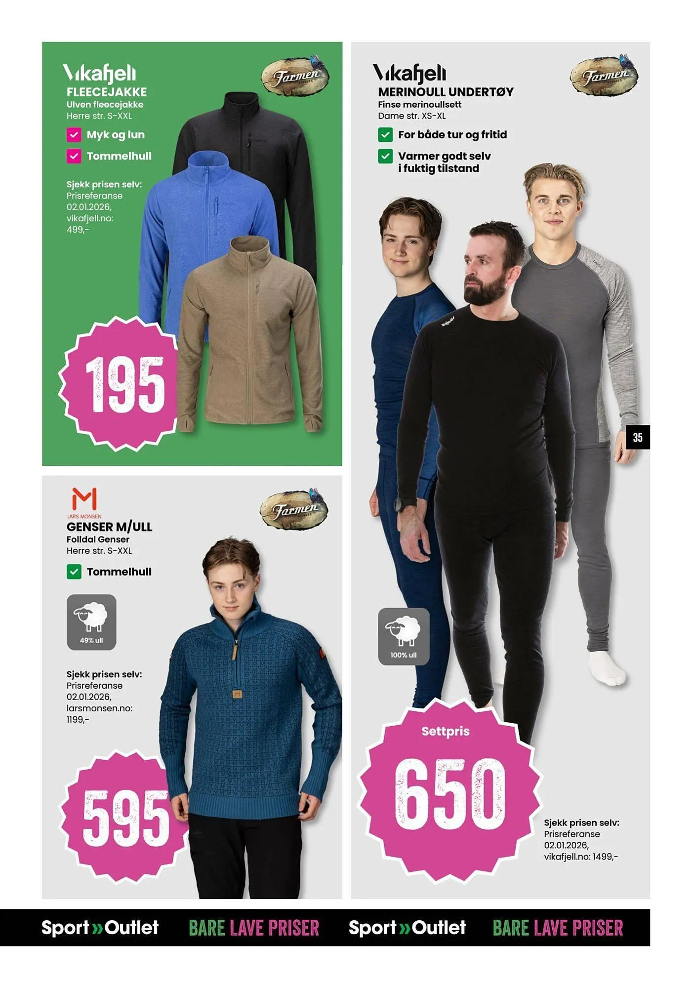 Sport Outlet kundeavis fra 20. januar til 2. februar 2026 - kundeavisside 35