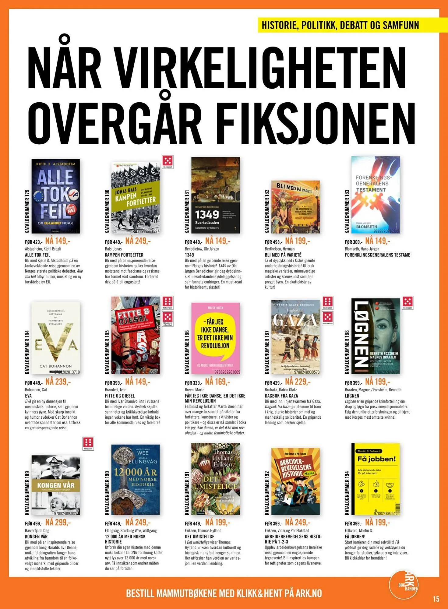 Ark Bokhandel kundeavis fra 16. februar til 9. mars 2026 - kundeavisside 15