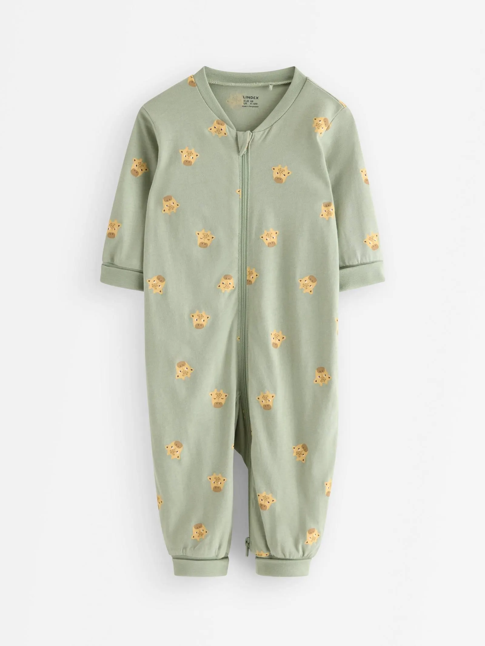 Pyjamas med anvendelse bakpå