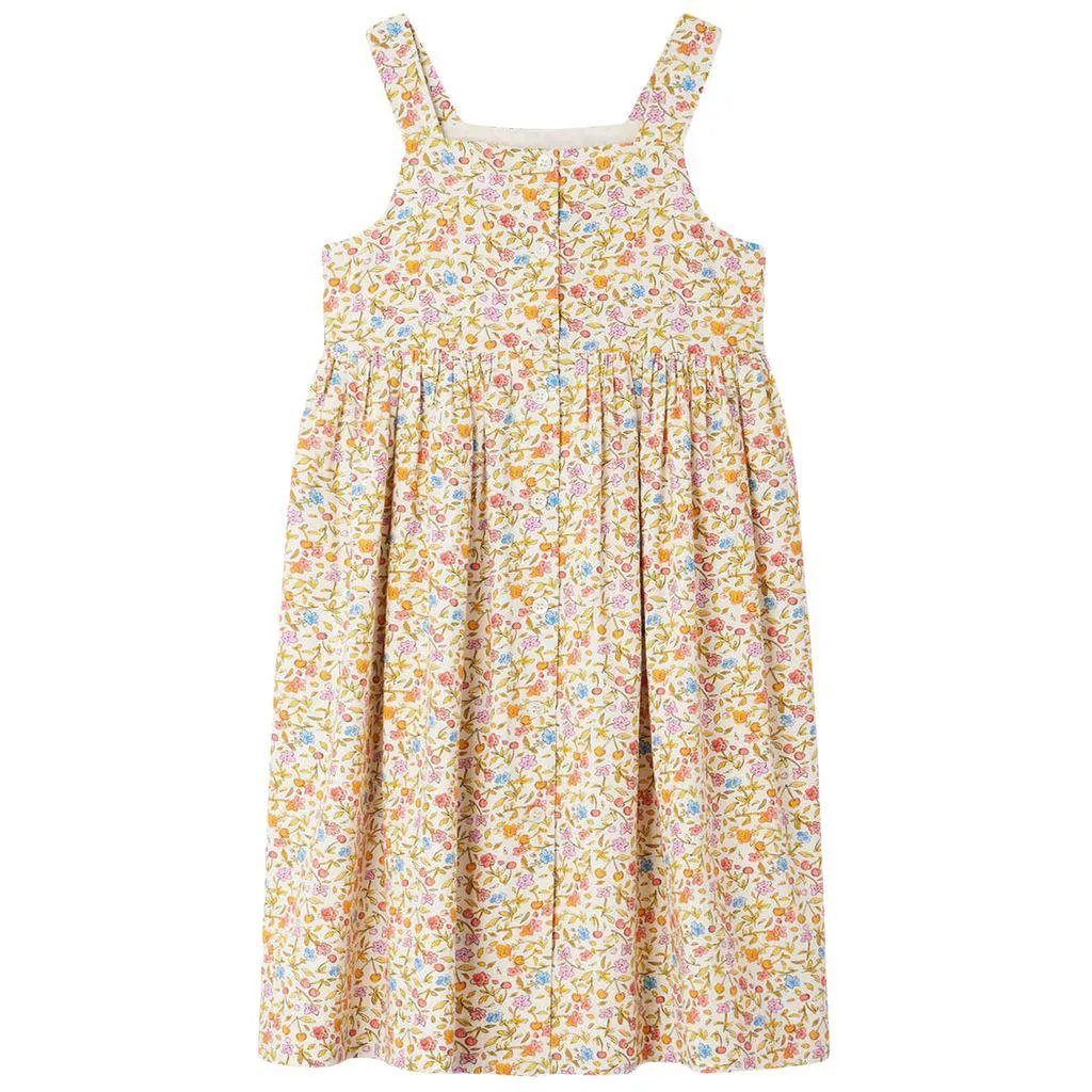 Laly Blomstret Kjole Aprikos