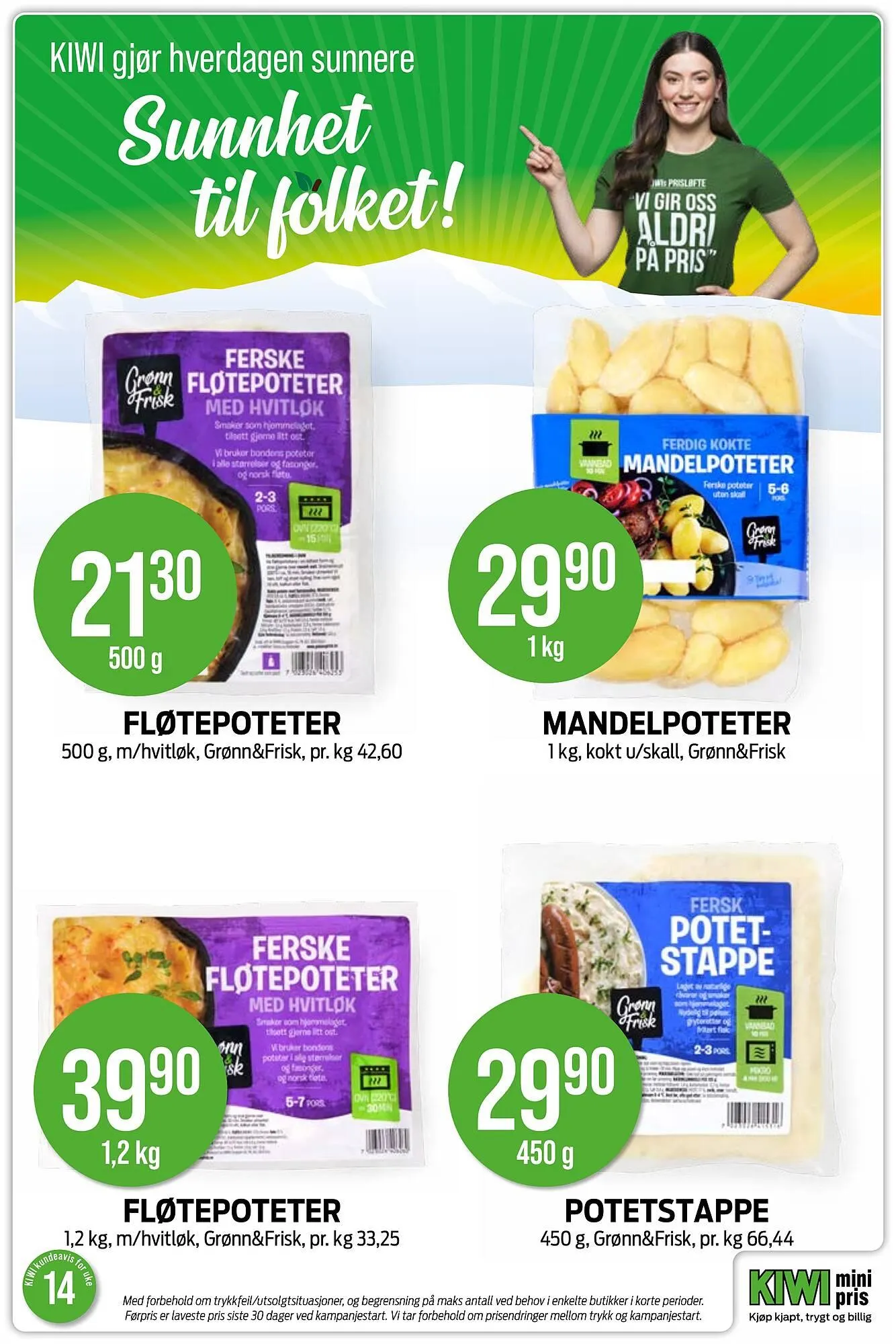 Kiwi kundeavis fra 30. mars til 5. april 2026 - kundeavisside 16