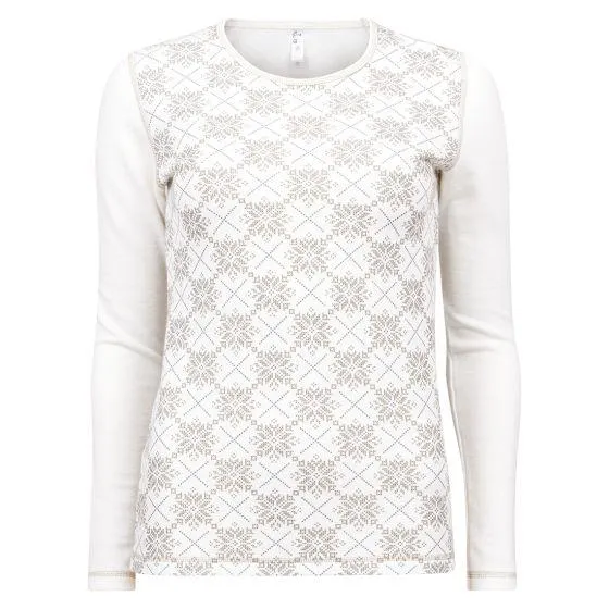 Trøye lang arm i ull/bomull Snøstjerne