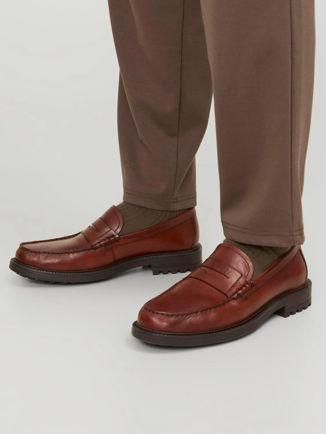 Lær Loafers