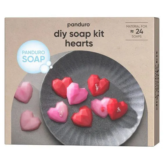 Såpesett hjerter – støp flotte såper formet som hjerter!