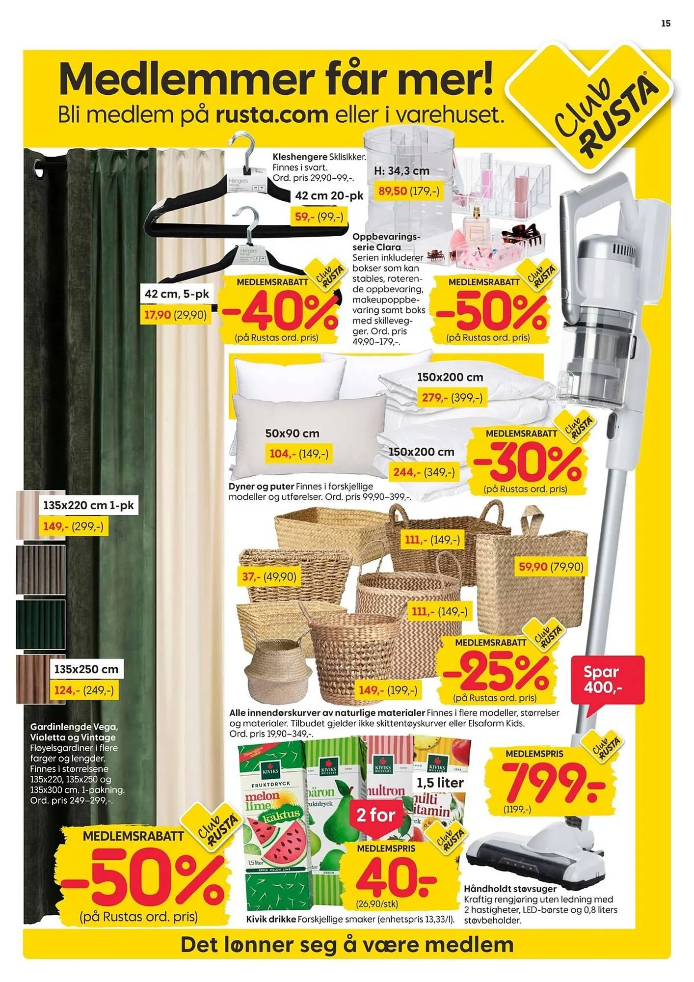 Rusta kundeavis fra 19. januar til 25. januar 2026 - kundeavisside 15